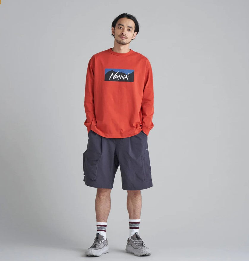 NANGA / ECO HYBRID BOX LGO L/S TEE