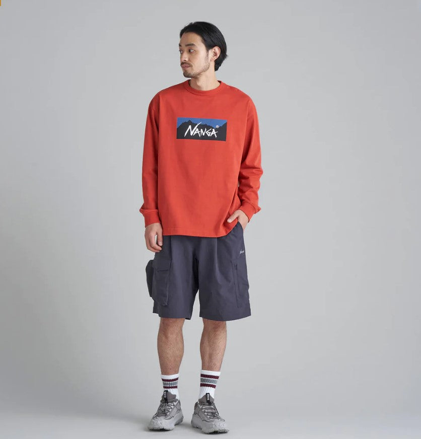 NANGA / ECO HYBRID BOX LGO L/S TEE