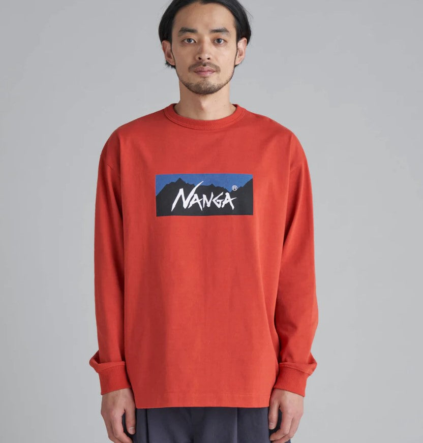 NANGA / ECO HYBRID BOX LGO L/S TEE