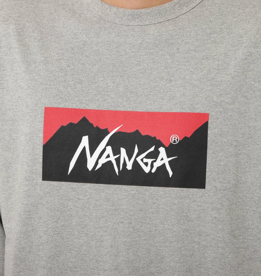 NANGA / ECO HYBRID BOX LGO L/S TEE