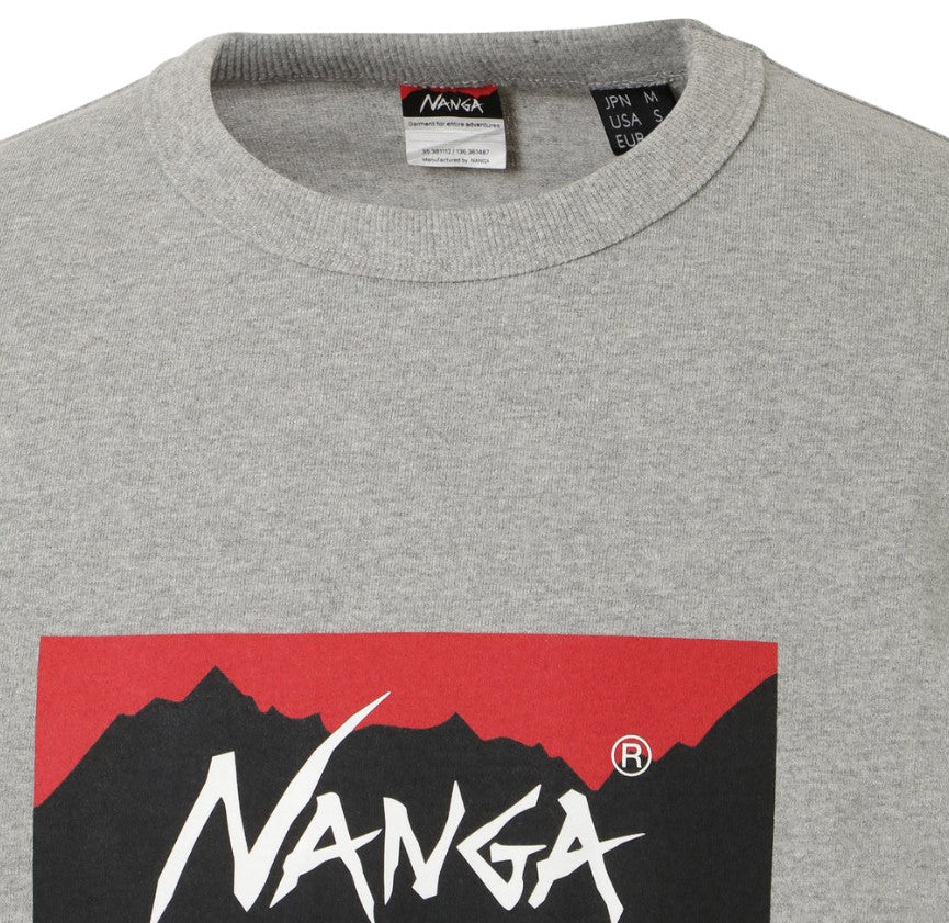 NANGA / ECO HYBRID BOX LGO L/S TEE