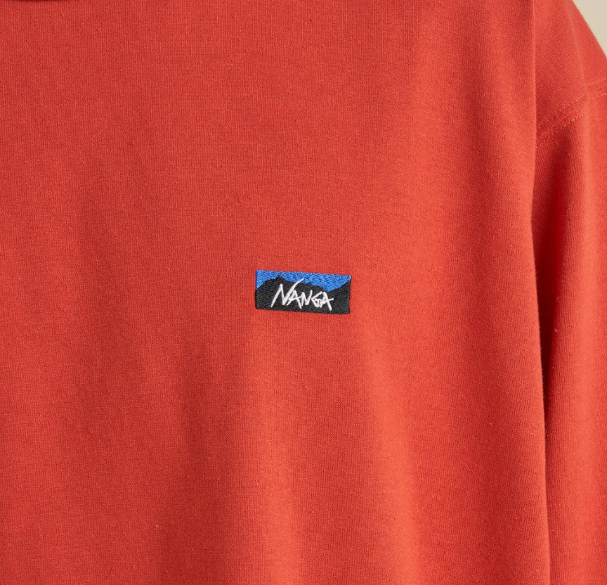 NANGA / ECO HYBRID BOX LOGO EMBROIDERY L/S TEE