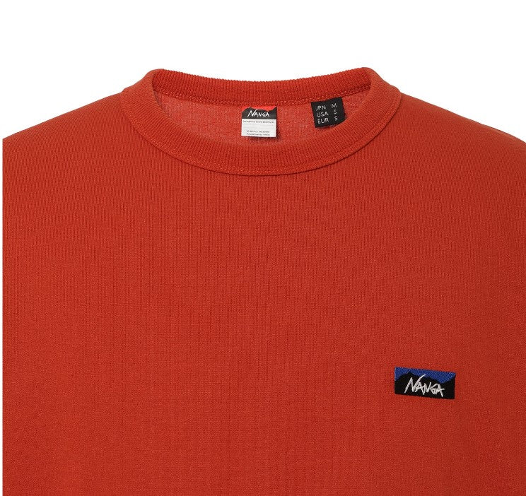 NANGA / ECO HYBRID BOX LOGO EMBROIDERY L/S TEE