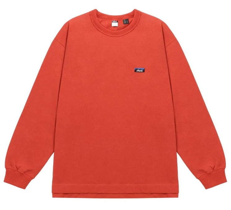 NANGA / ECO HYBRID BOX LOGO EMBROIDERY L/S TEE