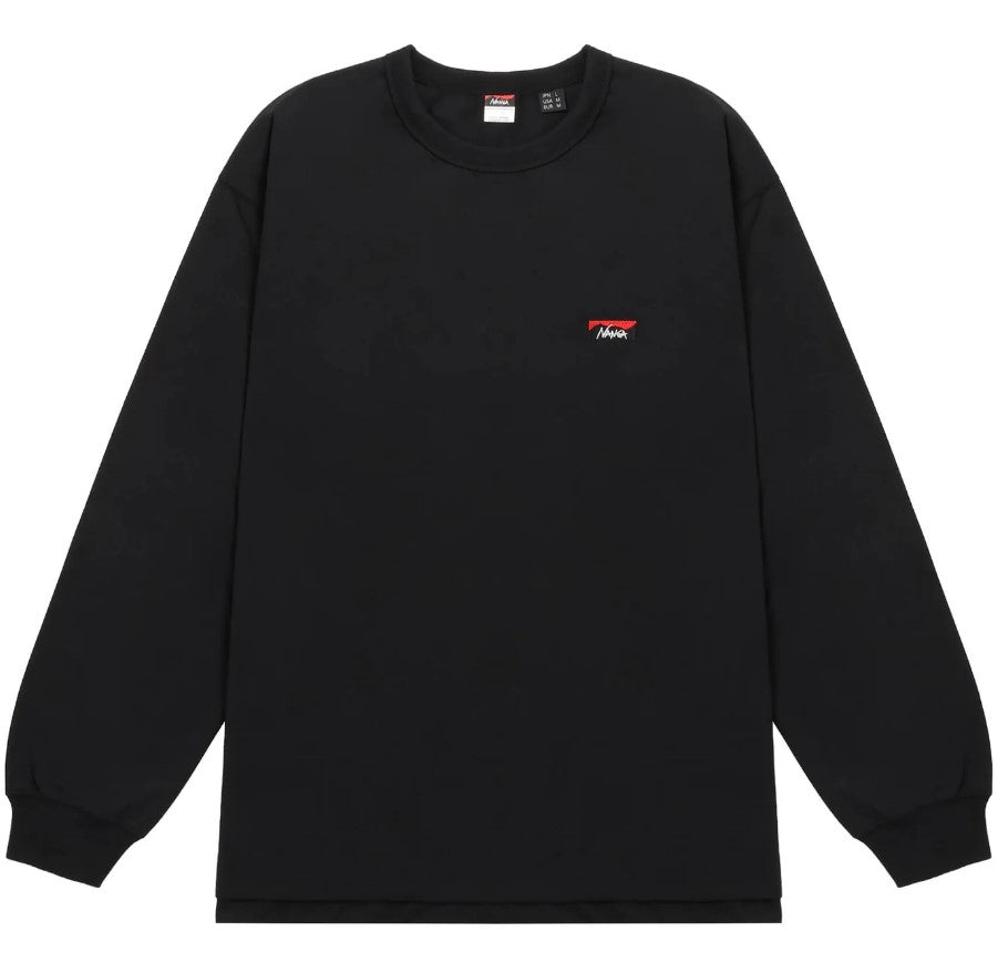 NANGA / ECO HYBRID BOX LOGO EMBROIDERY L/S TEE