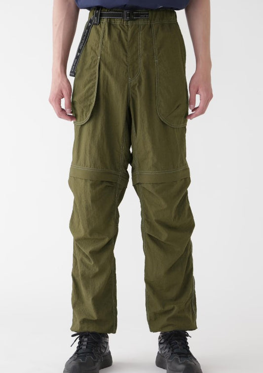 and wander / Ny taffeta hiker 2way pants