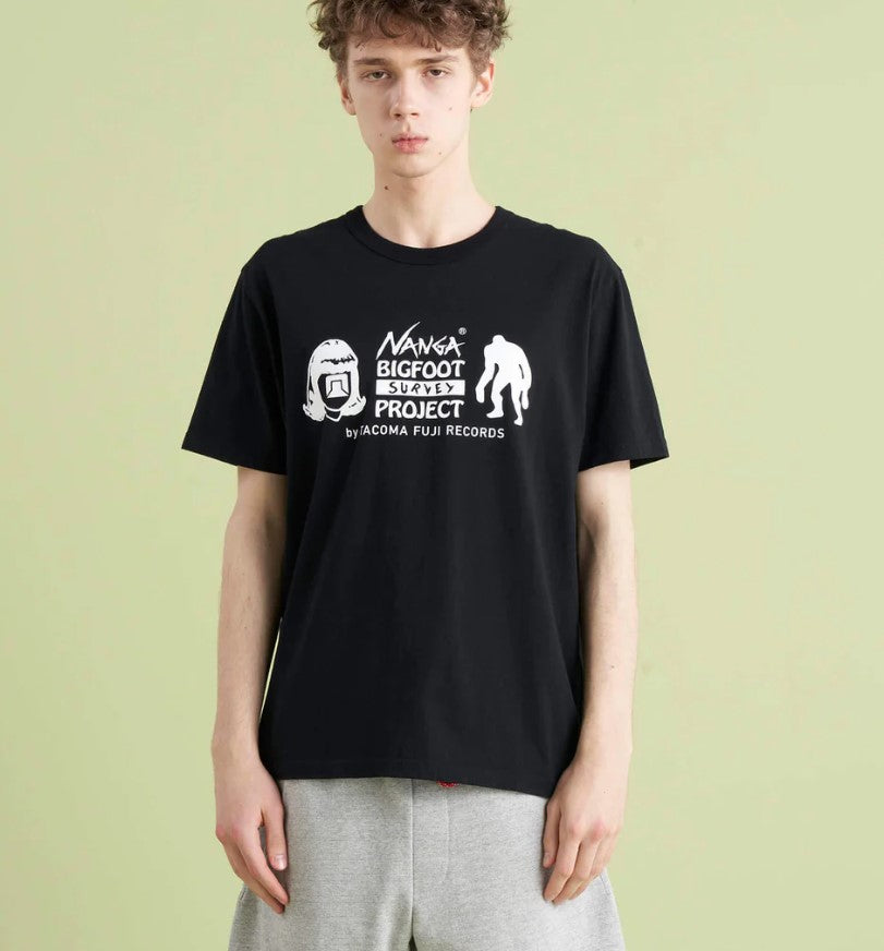 NANGA / NANGA x TACOMA FUJI RECORDS BIGFOOT SURVEY PROJECT LOGO TEE