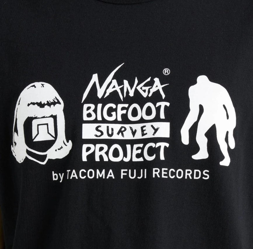 NANGA / NANGA x TACOMA FUJI RECORDS BIGFOOT SURVEY PROJECT LOGO TEE