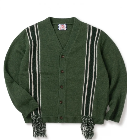 SON OF THE CHEESE / FRINGE KNIT CARDIGAN