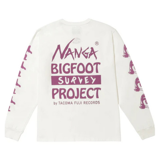 NANGA / NANGA × TACOMA FUJI RECORDS BIGFOOT SURVEY PROJECT LOGO L/S TEE