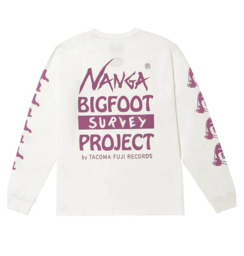 NANGA / NANGA × TACOMA FUJI RECORDS BIGFOOT SURVEY PROJECT LOGO L/S TEE