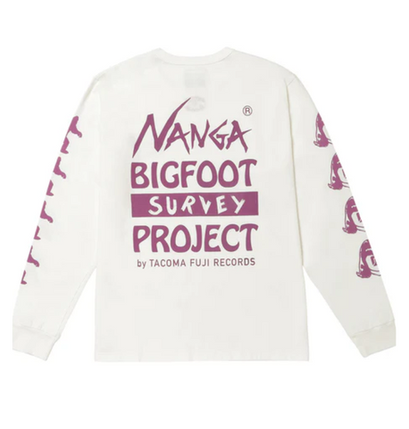 NANGA / NANGA × TACOMA FUJI RECORDS BIGFOOT SURVEY PROJECT LOGO L/S TEE
