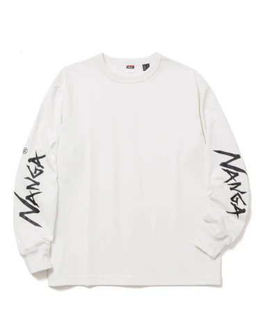 NANGA / ECO HYBRID SLV LOGO L∕S TEE