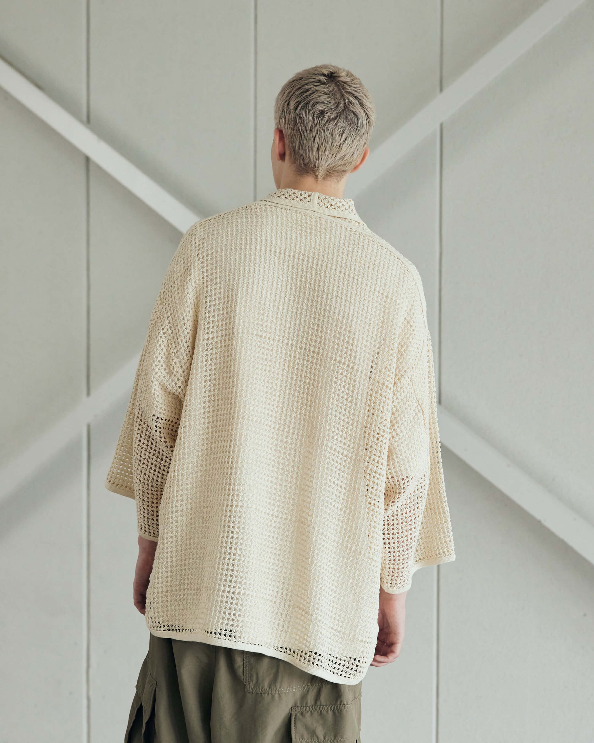 ARMY TWILL / Cotton Mesh Shirt