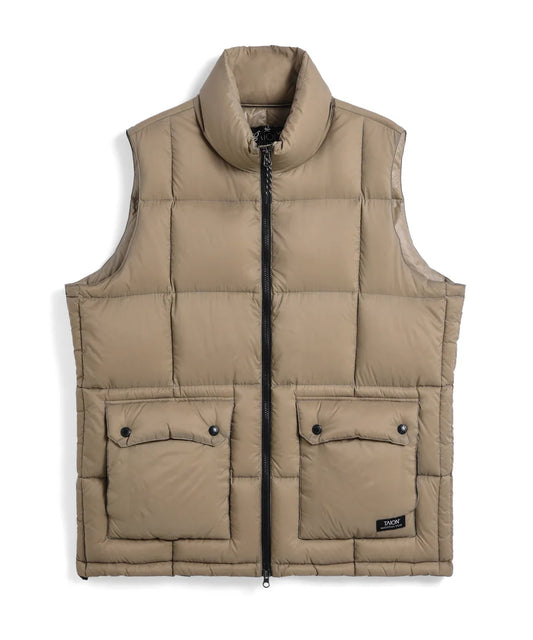 TAION / MOUNTAIN HI-NECK VOLUME DOWN VEST＜PACKABLE OUTER＞