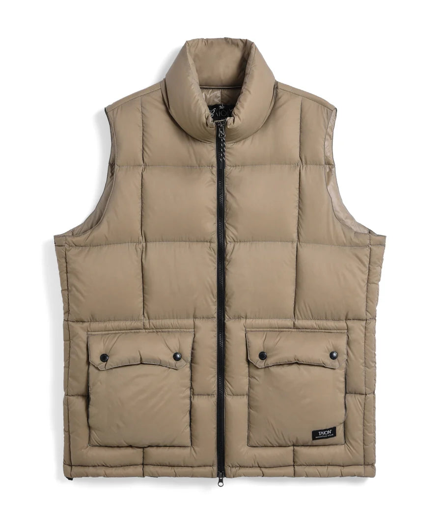 TAION / MOUNTAIN HI-NECK VOLUME DOWN VEST＜PACKABLE OUTER＞