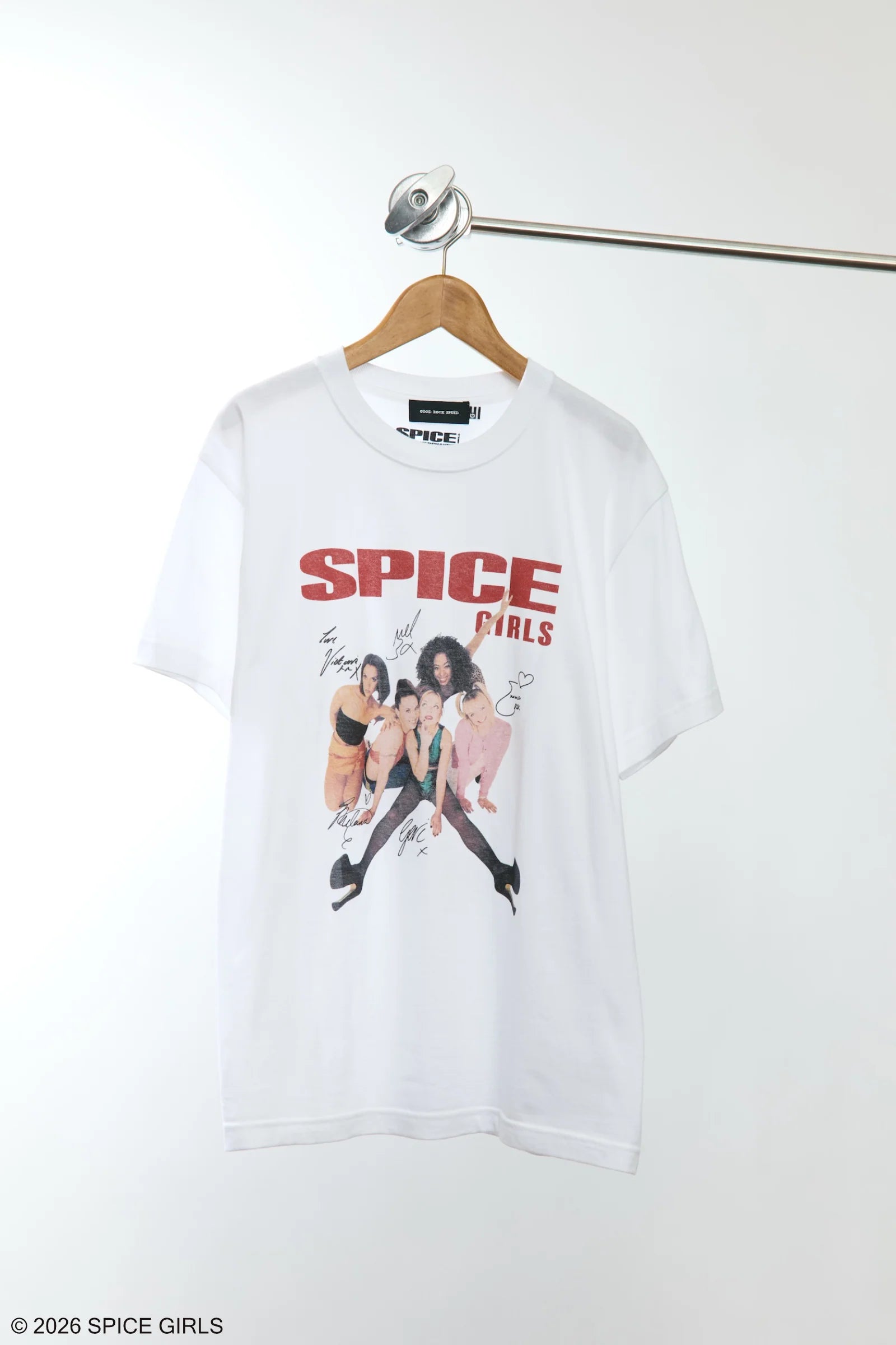 GOOD ROCK SPEED/SIGNATURE PHOTO PRINT T-SHIRT
