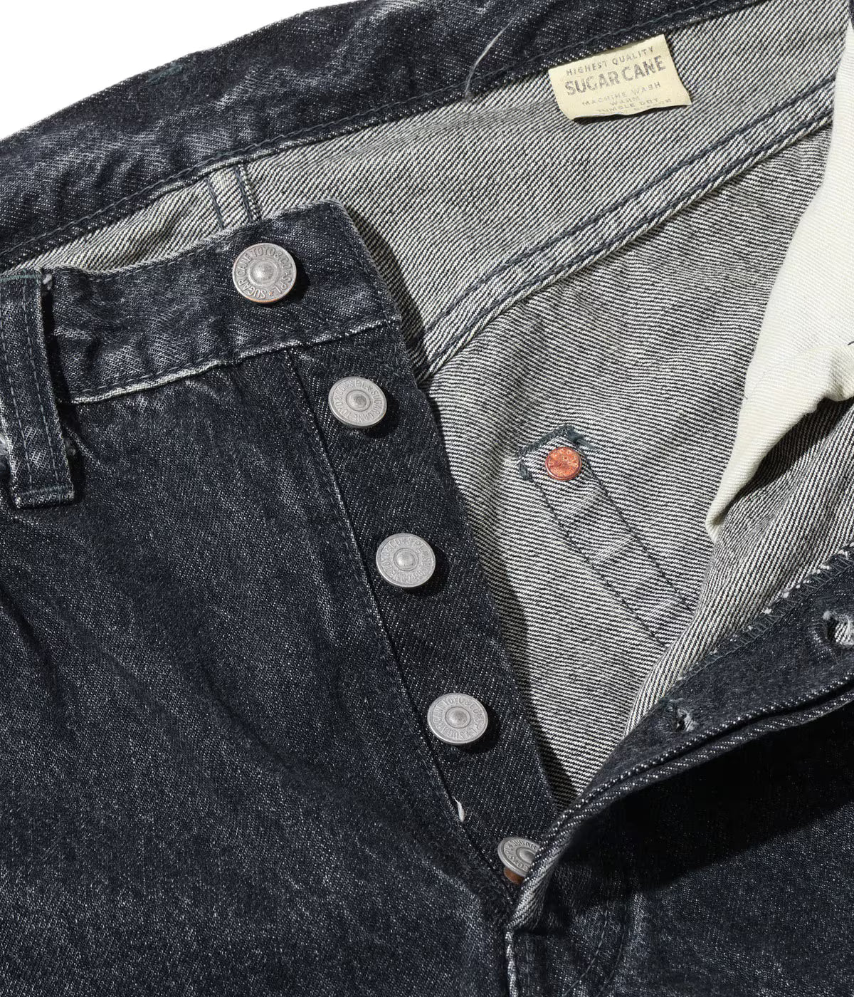 SUGAR CANE / Lot No. SC42460H / 14.25oz. BLACK DENIM 1947 HARD WASH MODEL (REGULAR STRAIGHT)