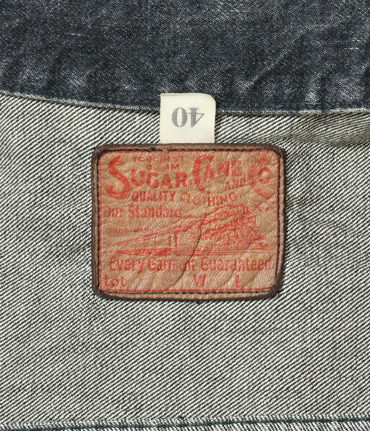 SUGAR CANE / Lot No. SC15650H / 14.25oz. BLACK DENIM JACKET 1953 AGED MODEL