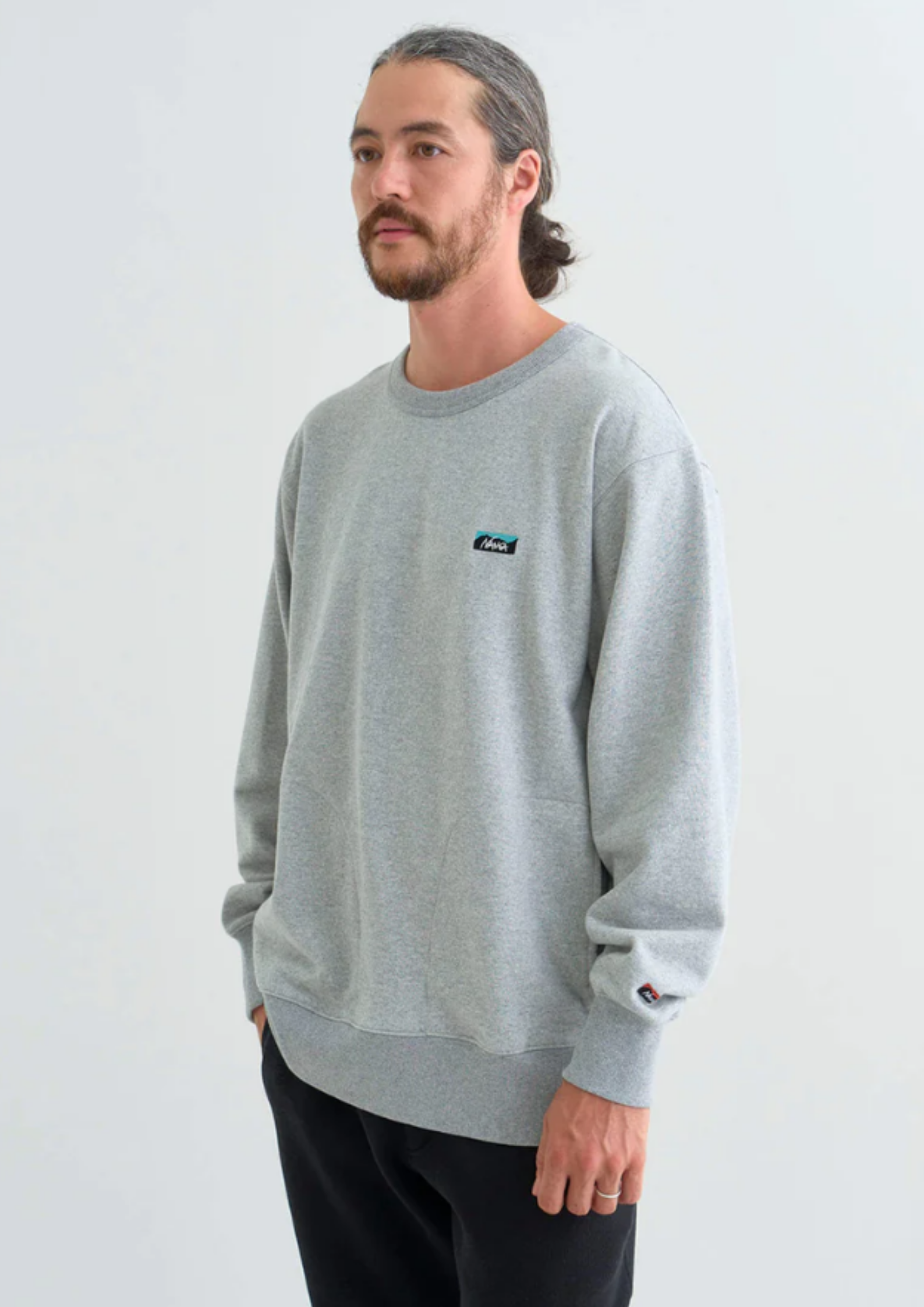 NANGA / ECO HYBRID MINI BOX LOGO EMBROIDERY SWEATSHIRT