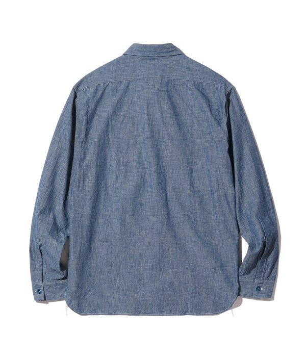 BUZZ RICKSON'S / BLUE CHAMBRAY WORK SHIRT (LONG SLEEVE)