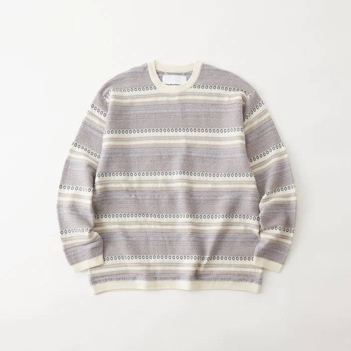 White Mountaineering / STRIPE JACQURD PULLOVER