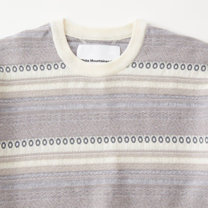 White Mountaineering / STRIPE JACQURD PULLOVER