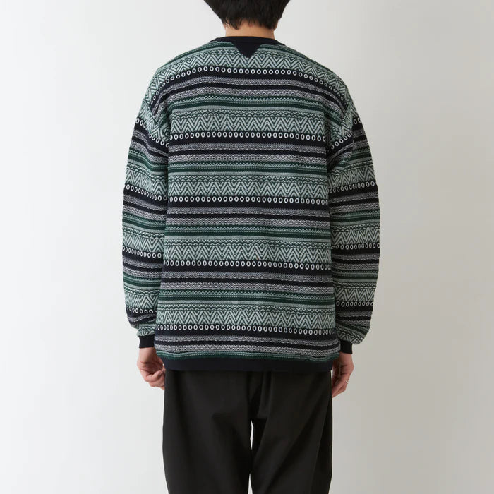 White Mountaineering / STRIPE JACQURD PULLOVER