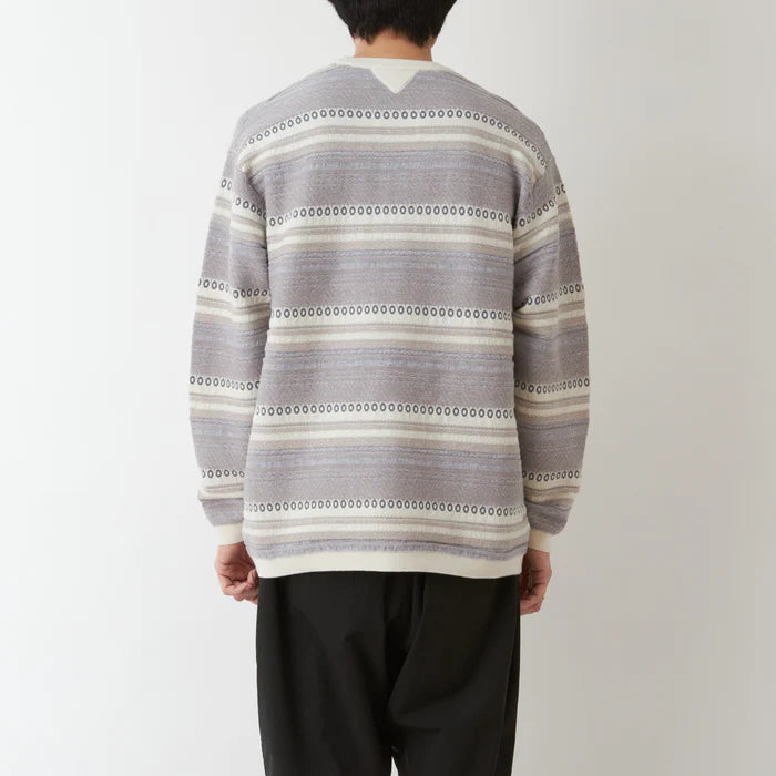 White Mountaineering / STRIPE JACQURD PULLOVER