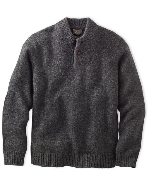 L.L.Bean / Men's L.L.Bean Classic Ragg Wool Sweater, Henley