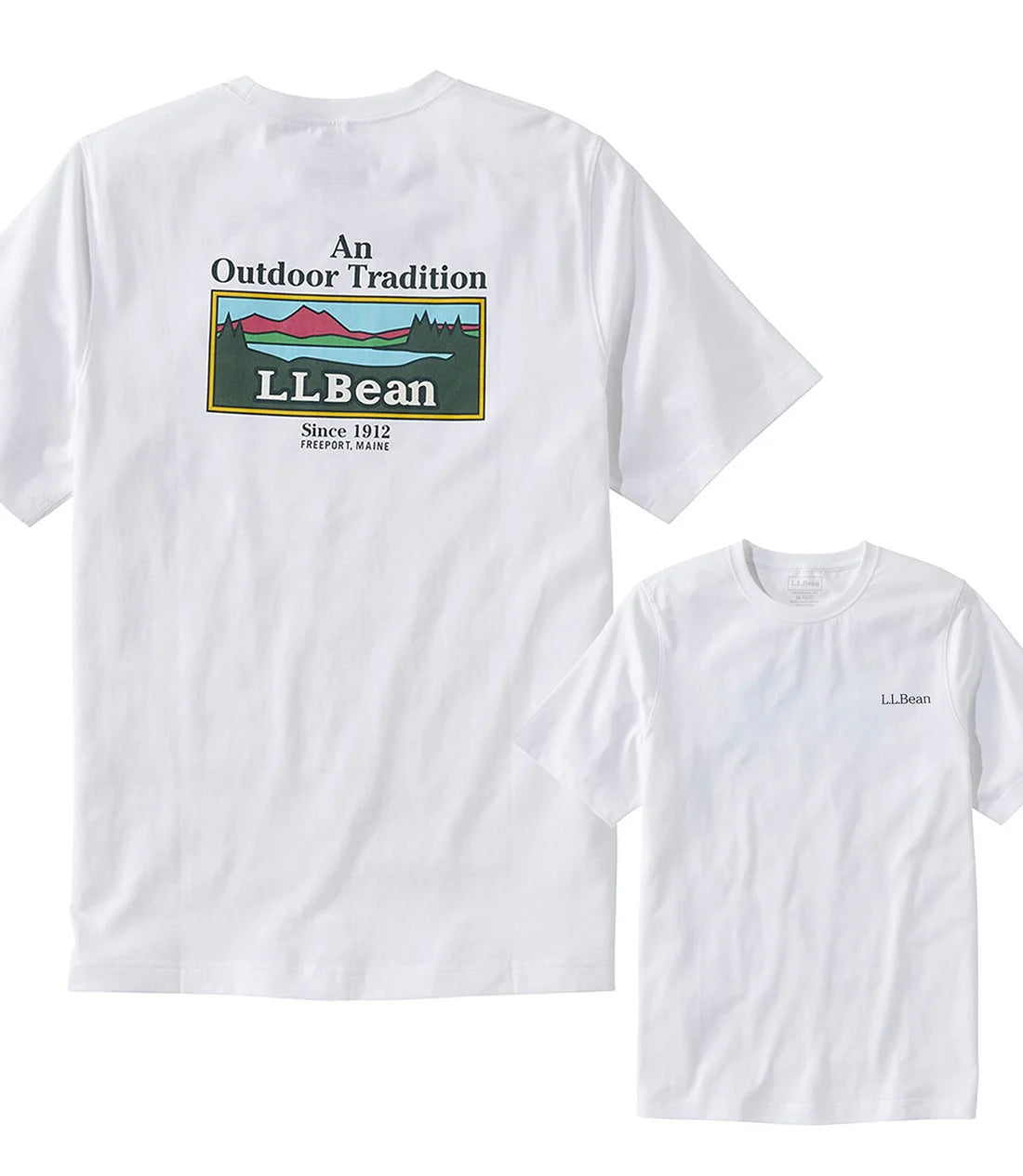 L.L.Bean / Men's Japan Fit Carefree Unshrinkable Tee, Short-Sleeve Graphic 1