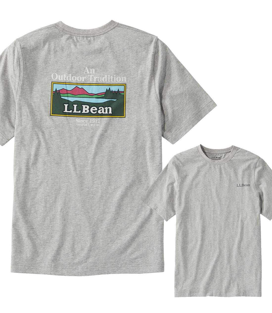 L.L.Bean / Men's Japan Fit Carefree Unshrinkable Tee, Short-Sleeve Graphic 1