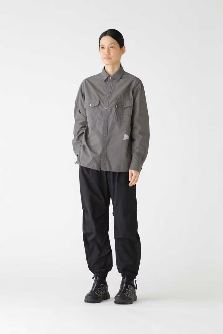 and wander / high count cloth side zip hem pants