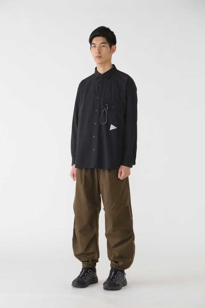 and wander / high count cloth side zip hem pants