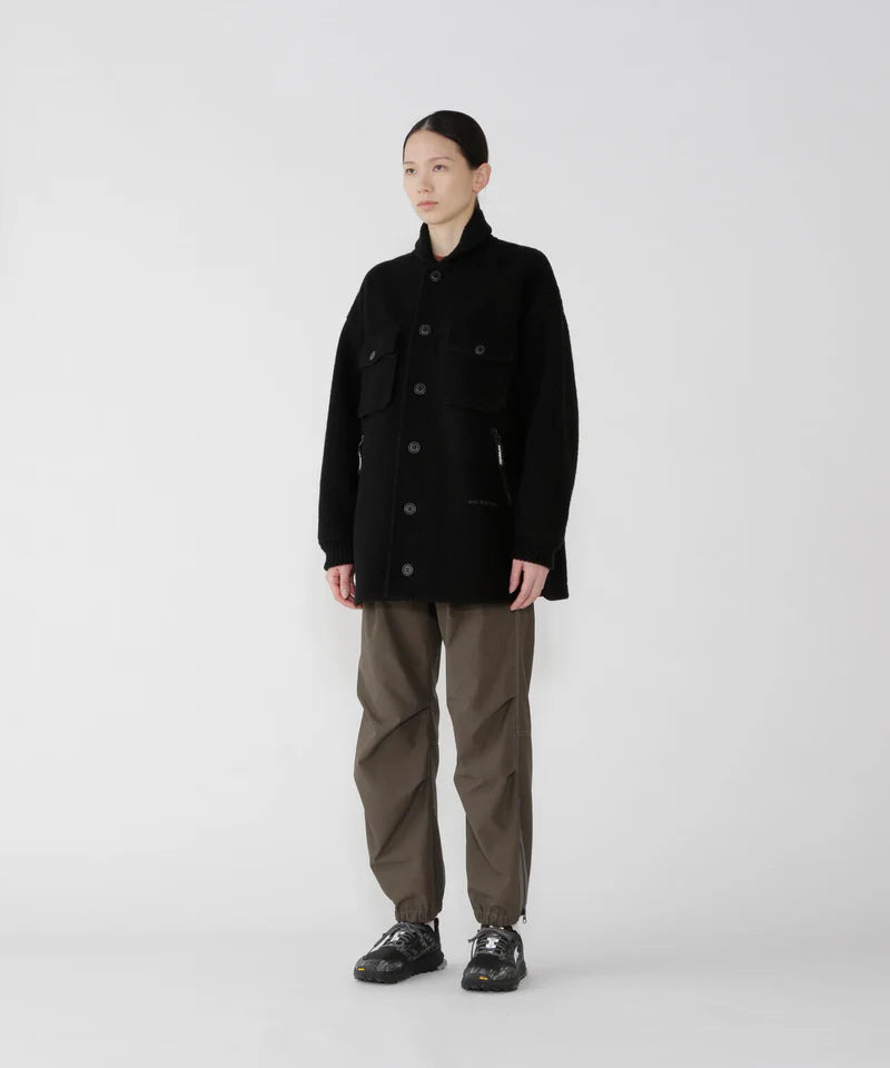 and wander / wool shaggy jacket long