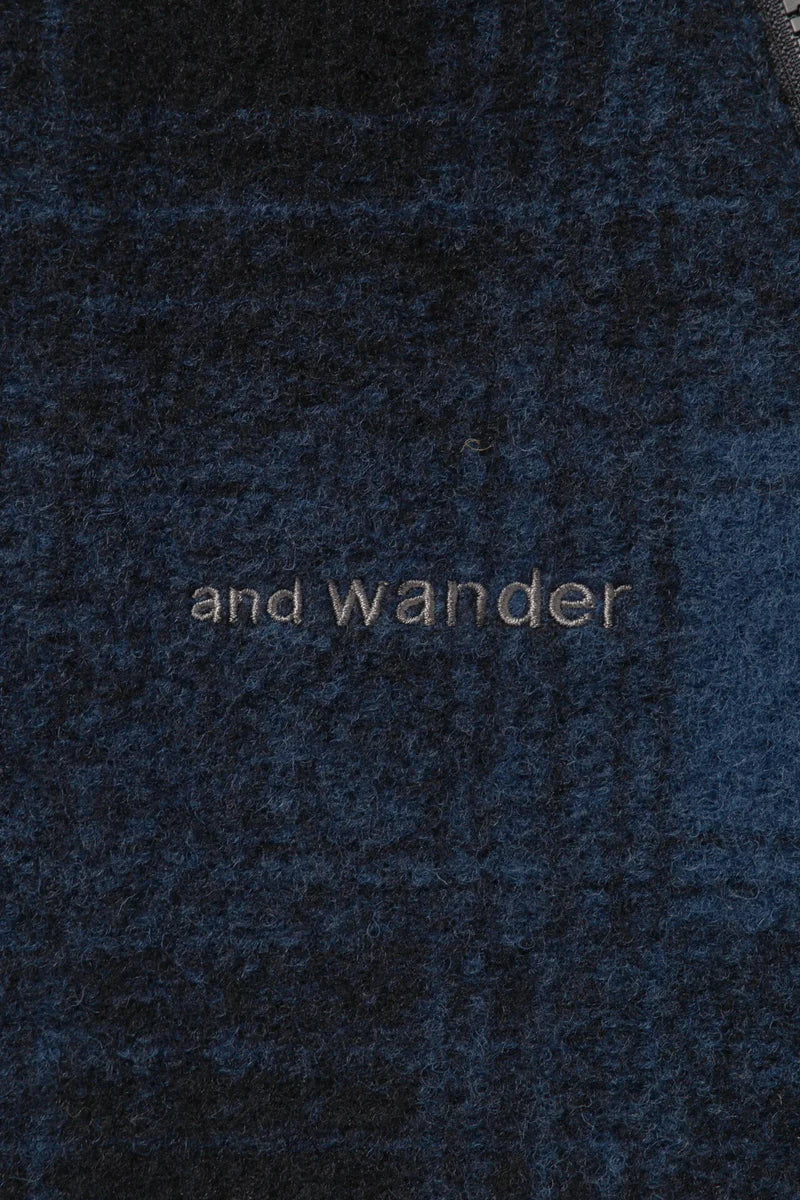 and wander / wool shaggy jacket long