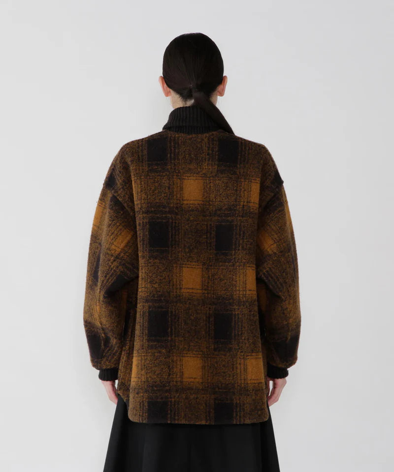 and wander / wool shaggy jacket long