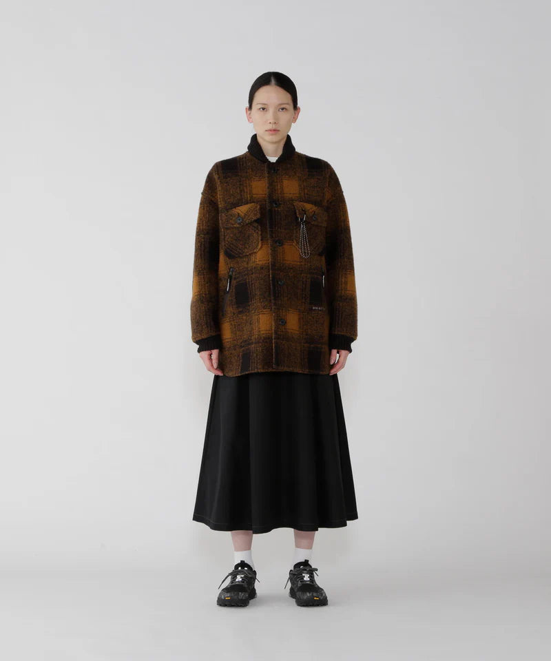 and wander / wool shaggy jacket long