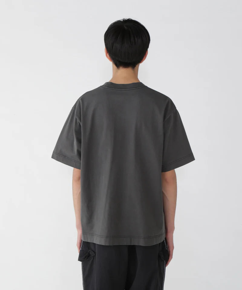 and wander / ROA x and wander garment dye printed T