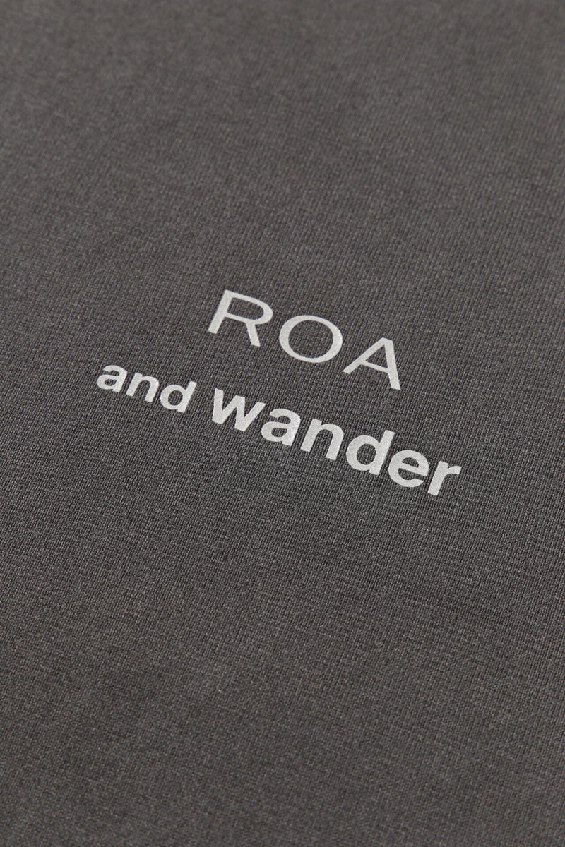 and wander / ROA x and wander garment dye printed T