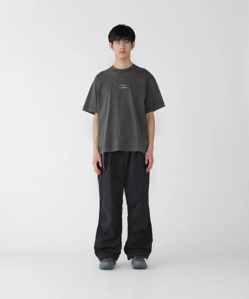 and wander / ROA x and wander garment dye printed T