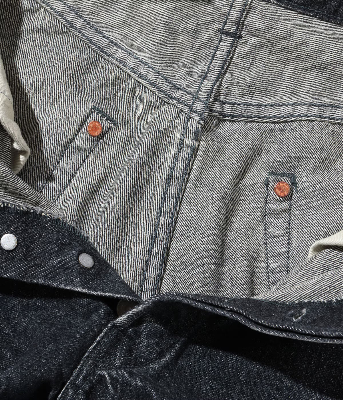 SUGAR CANE / Lot No. SC42460H / 14.25oz. BLACK DENIM 1947 HARD WASH MODEL (REGULAR STRAIGHT)