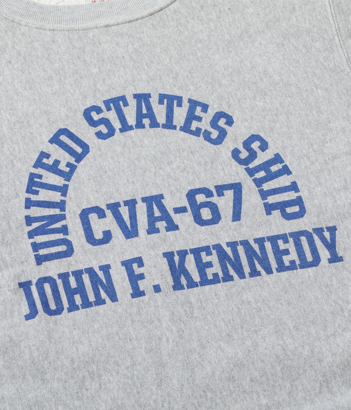 BUZZ RICKSON'S / Lot No. BR69645 / HORIZONTAL KNITTING SWEAT SHIRT “CVA-67 J.F. KENNEDY”