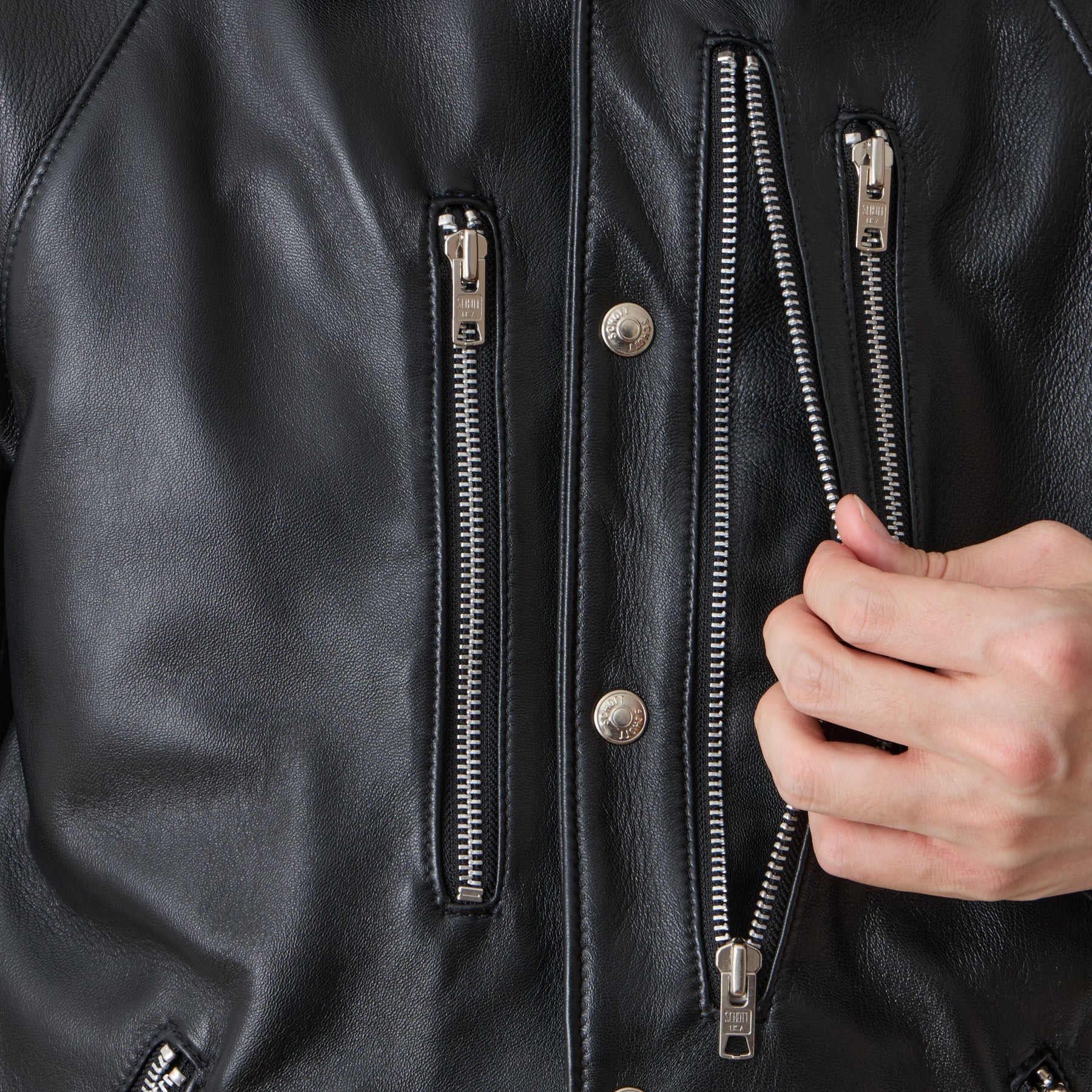 White Mountaineering / WM×Schott LEATHER COACH JACKET – NorMo