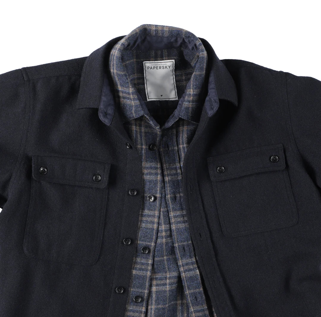 PAPERSKY / CORMORANT WOOL SHIRT 2025入荷