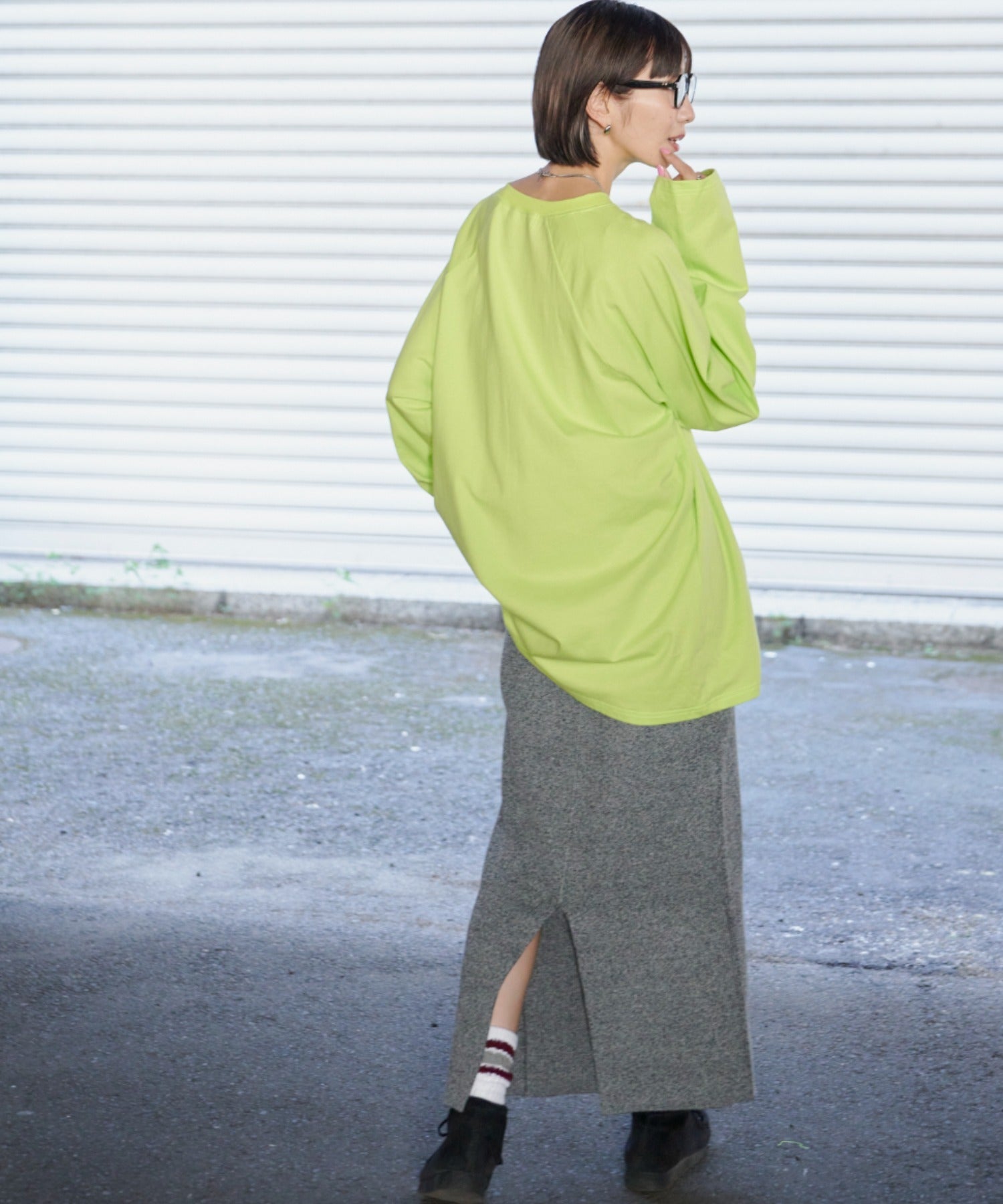 Auntierosa Holiday / リブニットナロースカート