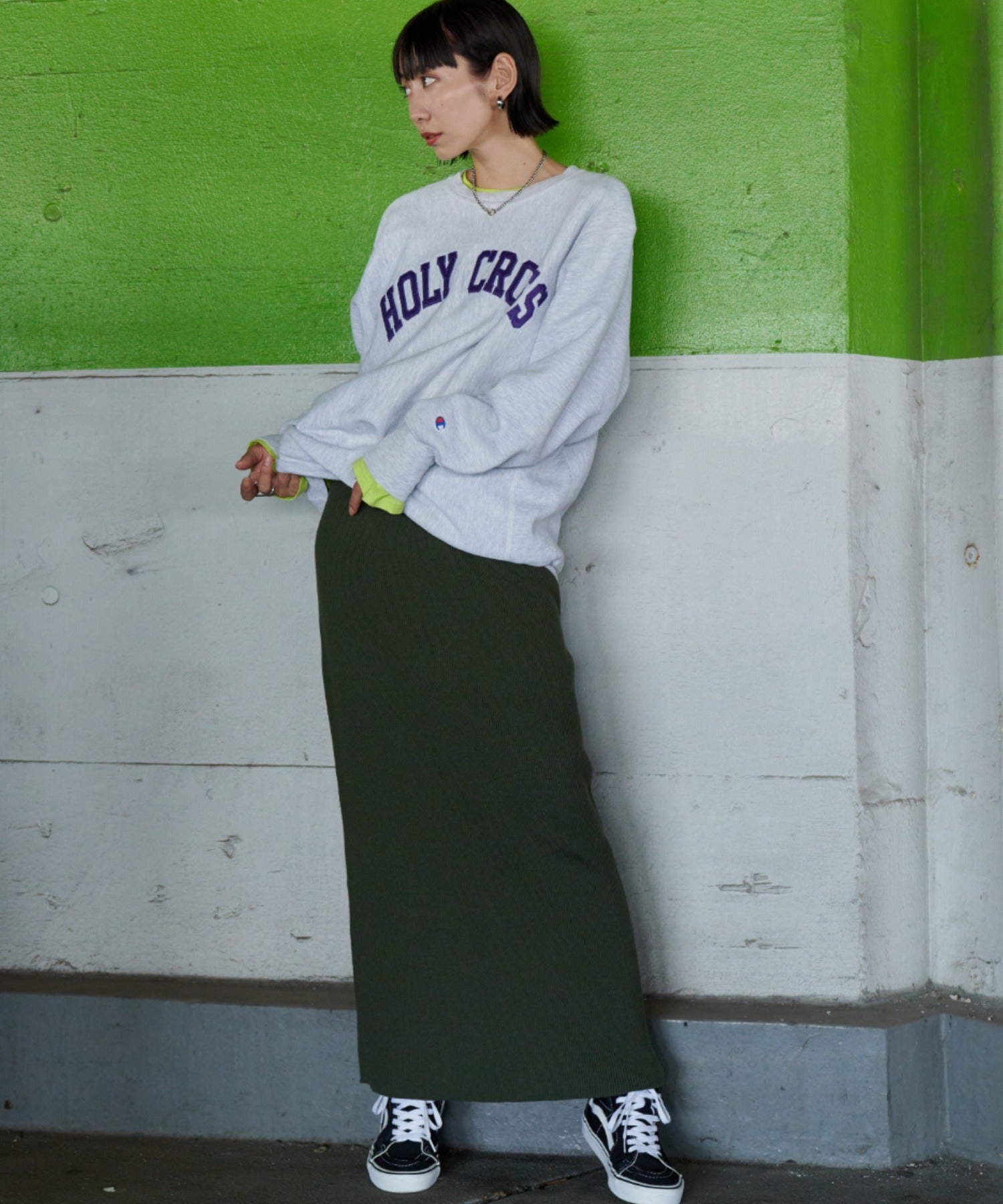 Auntierosa Holiday / リブニットナロースカート