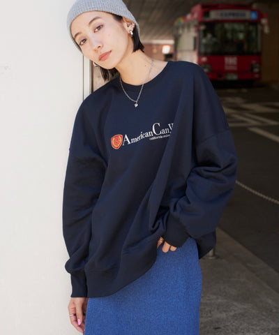 Auntierosa Holiday / エンブレムロゴ刺繍スウェット