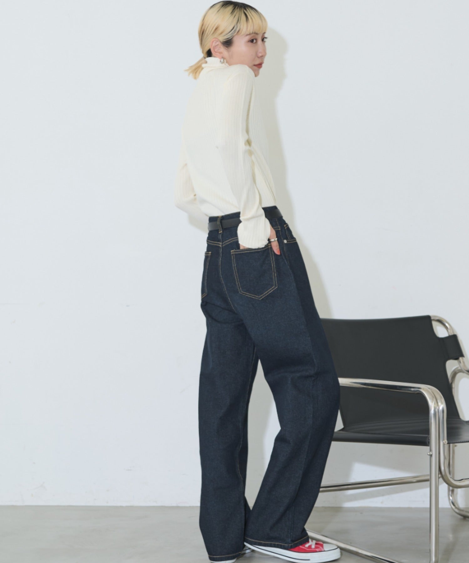 Auntierosa Holiday / ルーズストレートデニム