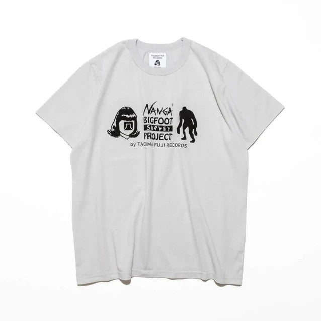 NANGA / NANGA x TACOMA FUJI RECORDS BIGFOOT SURVEY PROJECT LOGO TEE